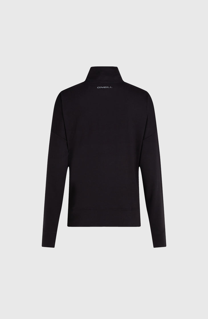 Sweatshirt mit Halbreißverschluss | Black Out