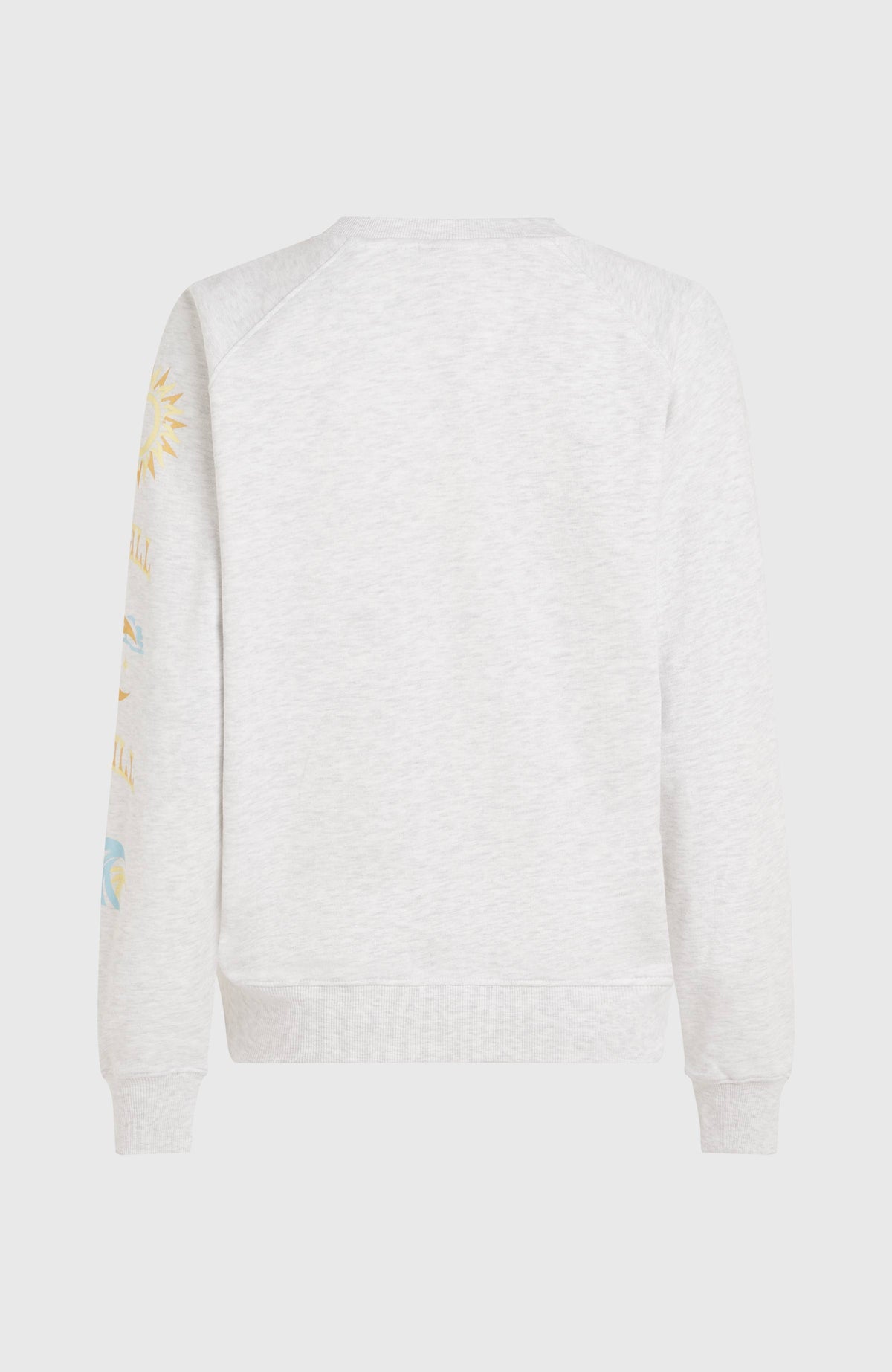 Beach Vintage Crew Sweatshirt | White Melange