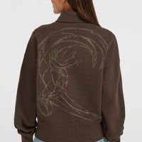 O'Riginals Crew Sweatshirt mit hohem Kragen | Coffee Bean
