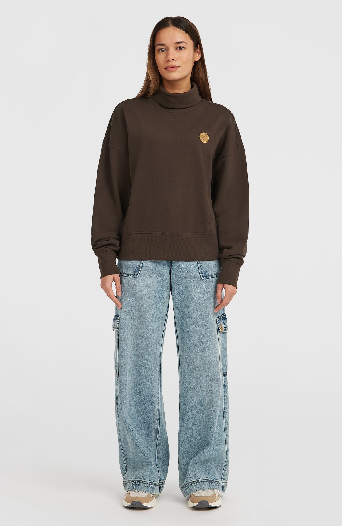 O'Riginals Crew Sweatshirt mit hohem Kragen | Coffee Bean