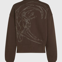 O'Riginals Crew Sweatshirt mit hohem Kragen | Coffee Bean