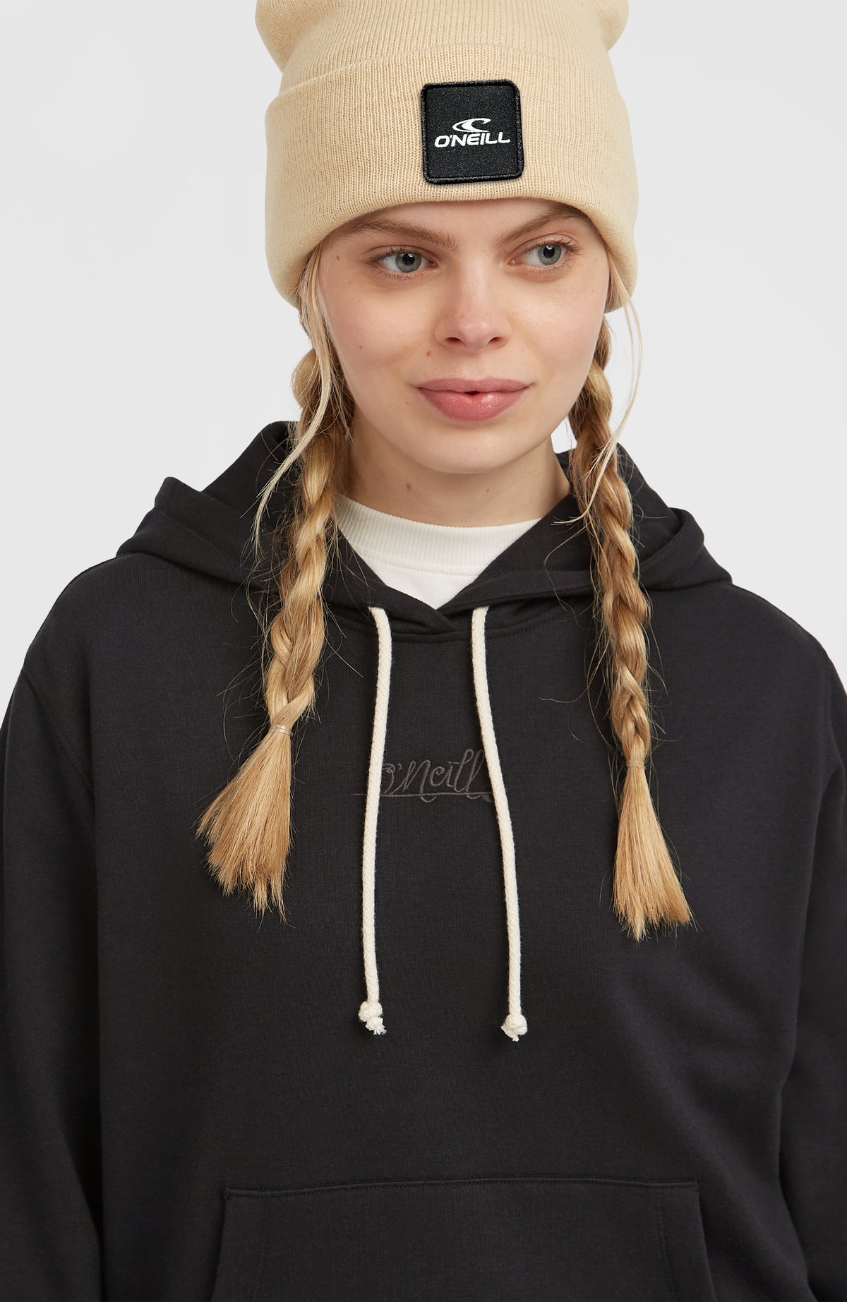 Essentials Script Hoodie | Black Out