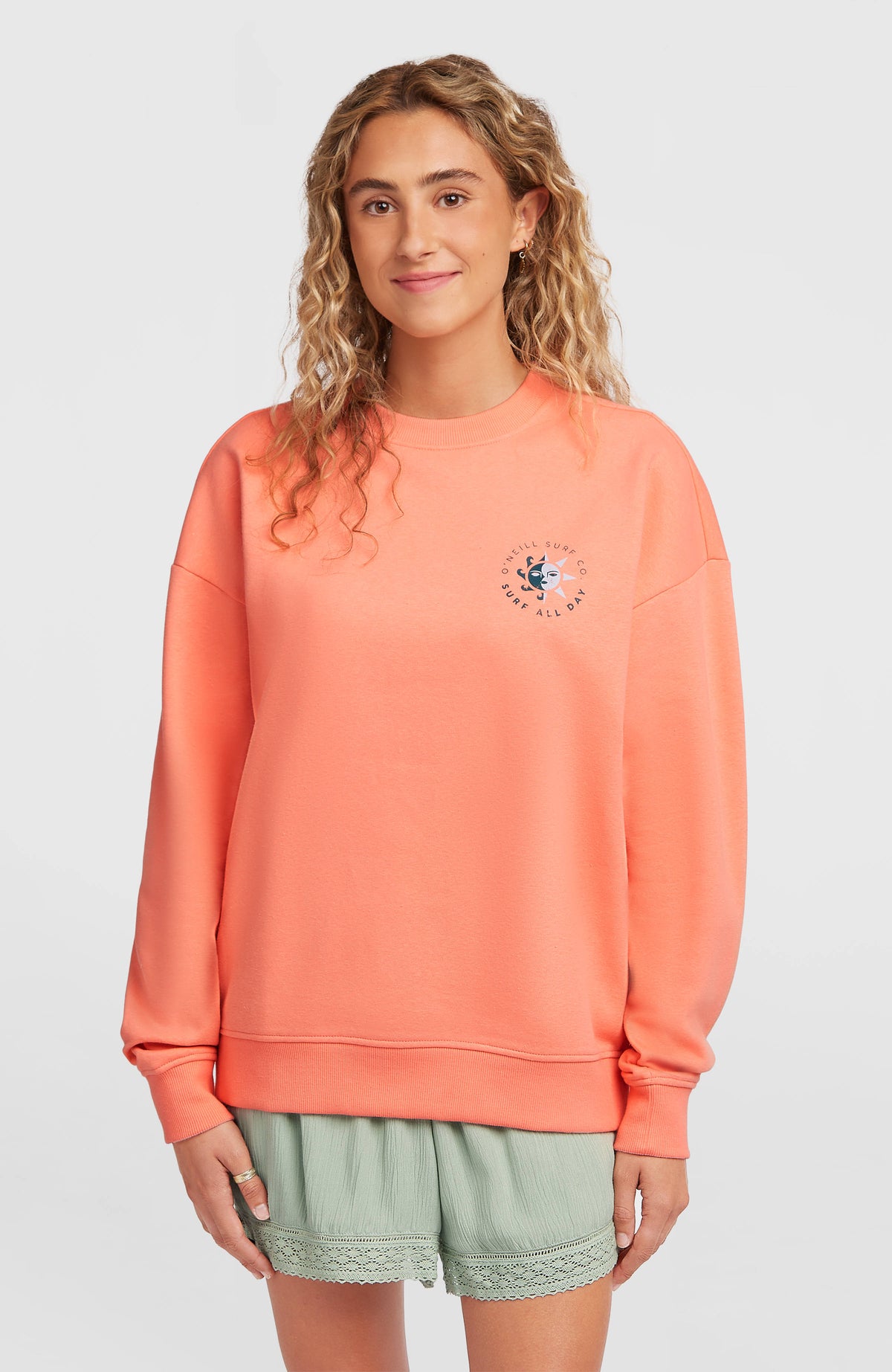 Summer Must-Have Crewneck Sweatshirt | Funky Peach
