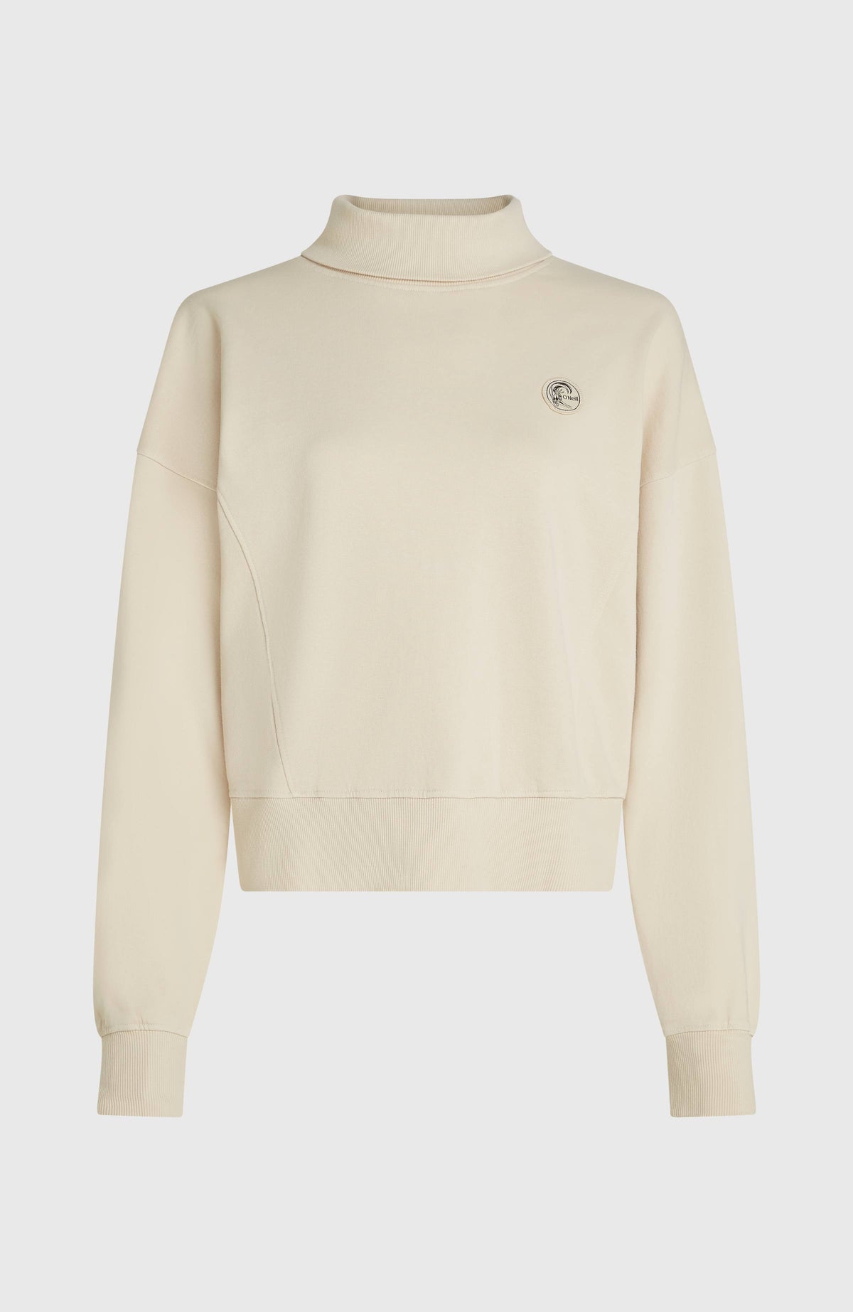 O'Riginals Crew Sweatshirt mit hohem Kragen | Linen White