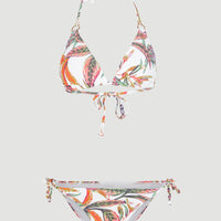 Capri - Bondey Bikini Set | White Tropical Flower