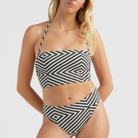 Surfers Not Street Children Longline Jen Love Bandeau Bikini Set | Black & White SNSC