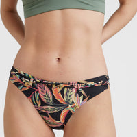 Cruz Bikini Hose | Black Tropical Flower