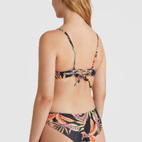 Maoi Bikini Hose | Black Tropical Flower