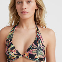 Sao Mix Bikini Oberteil | Black Tropical Flower