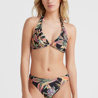 Sao Mix Bikini Oberteil | Black Tropical Flower