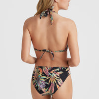 Sao Mix Bikini Oberteil | Black Tropical Flower