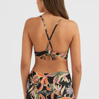 Baay Bikini Oberteil | Black Tropical Flower