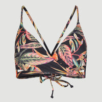 Baay Bikini Oberteil | Black Tropical Flower