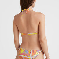 Marga Bikini-Top | Yellow Scarf Print