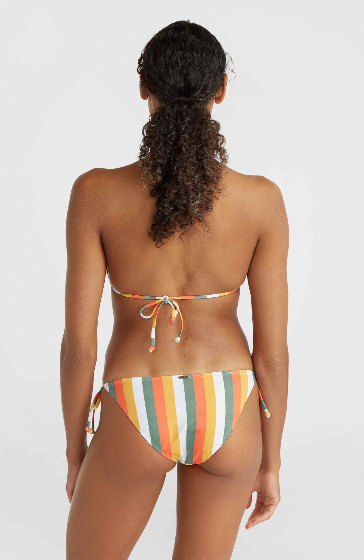 Capri Bondey Bikini-Set | Orange Multistripe