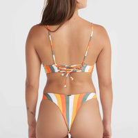 Wave Skye Bikini-Set | Orange Multistripe