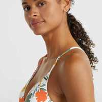 Baay Bikini-Oberteil | White Tropical Flower