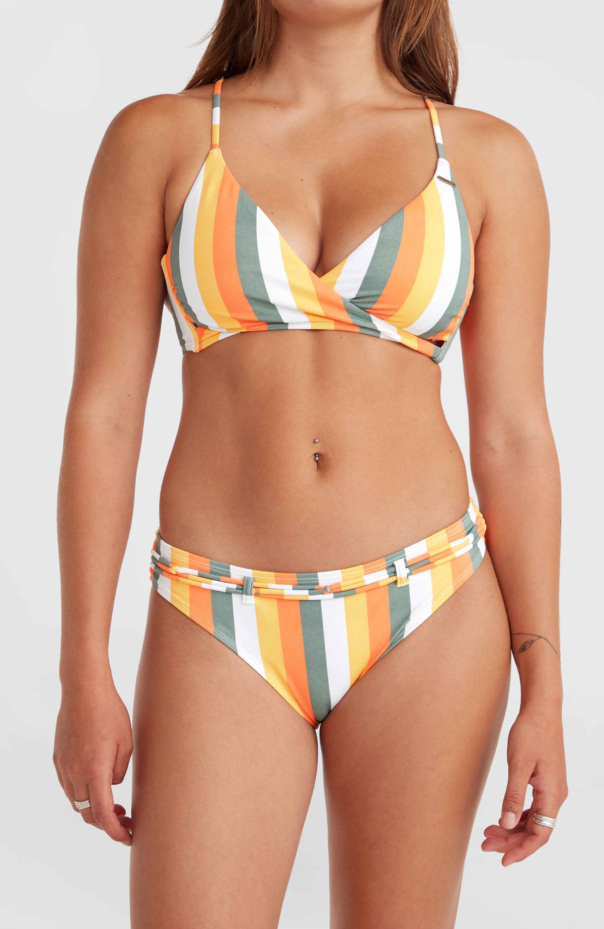 Cruz Bikinihose | Orange Multistripe