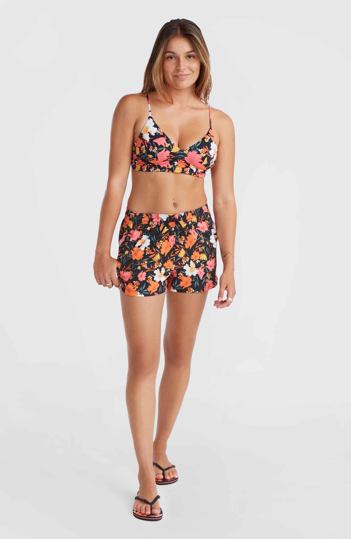 Anglet 11'' Badehose | Black Bluemchen