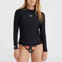 Essentials Bidart Longsleeve-Schwimmshirt | Black Out