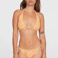 Women Of The Wave Mother Maracas Bikini-Set | Orange Abstract Wave