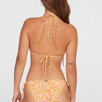 Women Of The Wave Mother Maracas Bikini-Set | Orange Abstract Wave