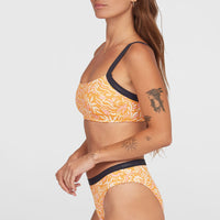 Sport Bikini-Set | Orange Abstract Wave