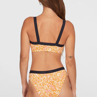 Sport Bikini-Set | Orange Abstract Wave