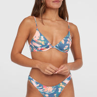 Honopu Rockley Bikini-Set | Blue Painted Tropics