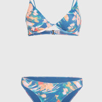 Honopu Rockley Bikini-Set | Blue Painted Tropics