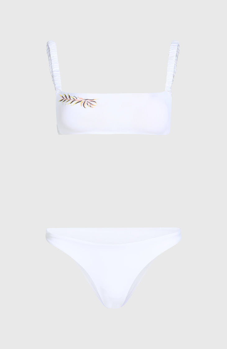 Bundoran Flamenco Bikini-Set mit Stickerei | Snow White