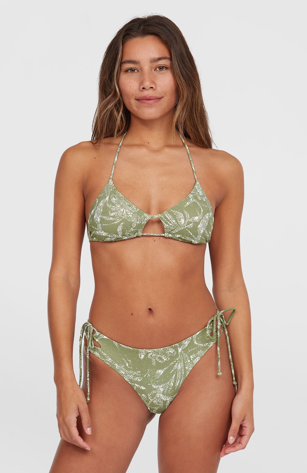 Madrid Jensen Bikini-Set | Green Textured Jungle