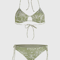 Madrid Jensen Bikini-Set | Green Textured Jungle