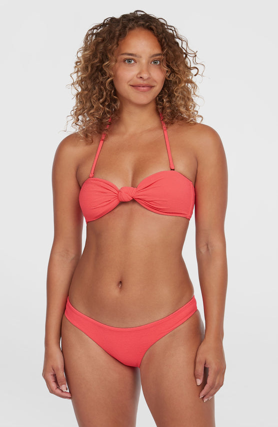 Knot Bandeau Matira Bikini-Set | Pink Flamingo