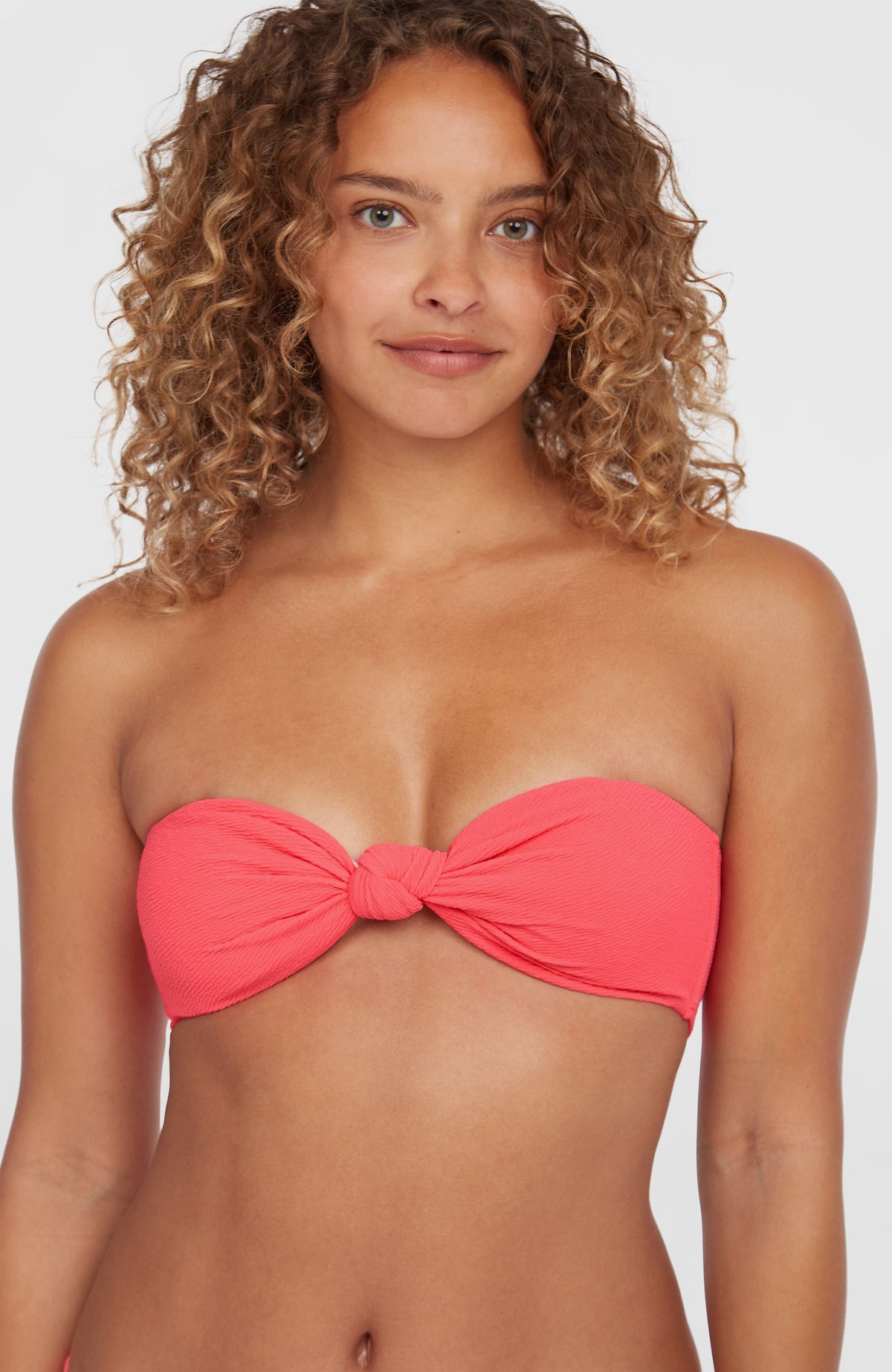 Knot Bandeau Matira Bikini-Set | Pink Flamingo