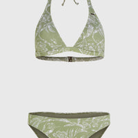 Essentials Maria Cruz Bikini-Set | Green Textured Jungle