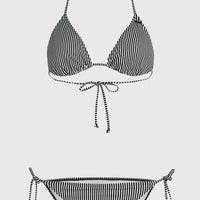 Essentials Capri Bondey Bikini-Set | Black Simple Stripe