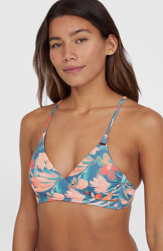 Baay Bikini-Oberteil | Blue Painted Tropics