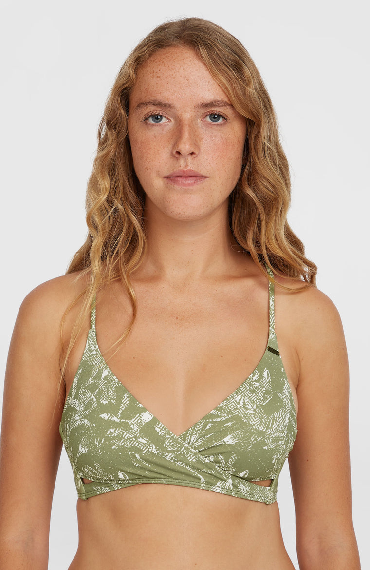 Baay Bikini-Oberteil | Green Textured Jungle