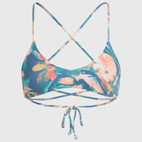 Huntington Bralette Bikini-Oberteil | Blue Painted Tropics