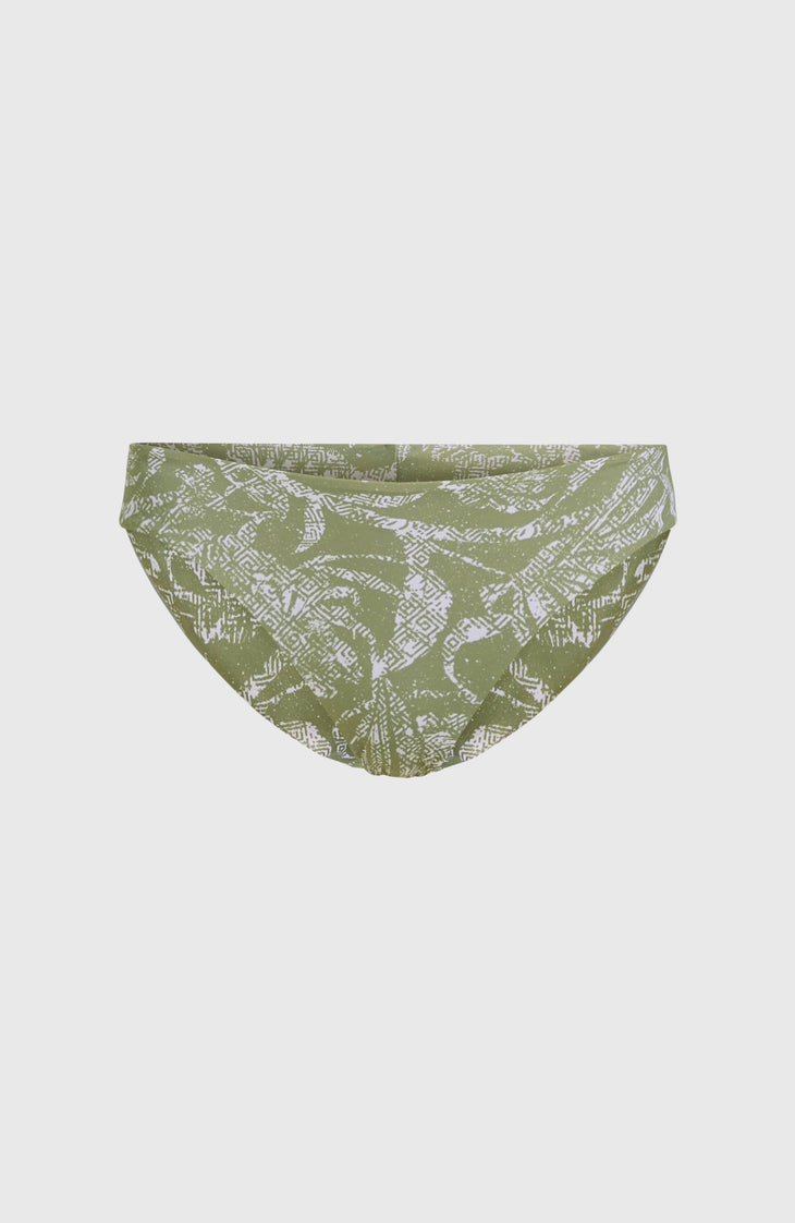Maoi Bikinihose | Green Textured Jungle