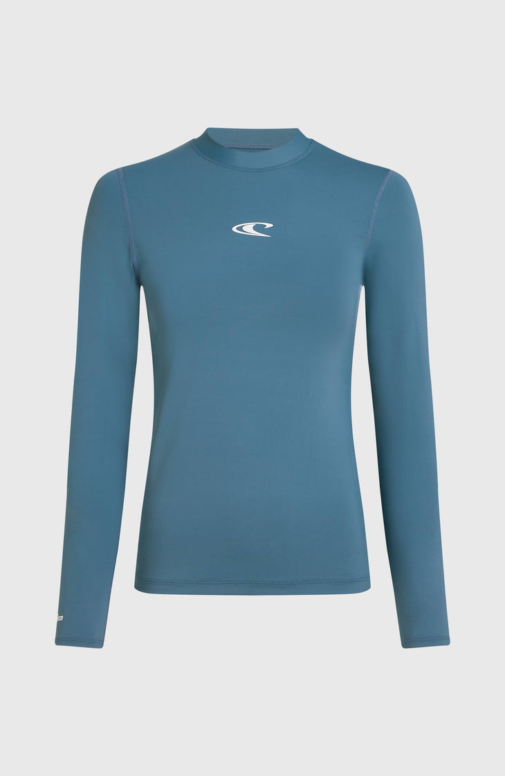 Essentials Longsleeve-Schwimmshirt | Copen Blue
