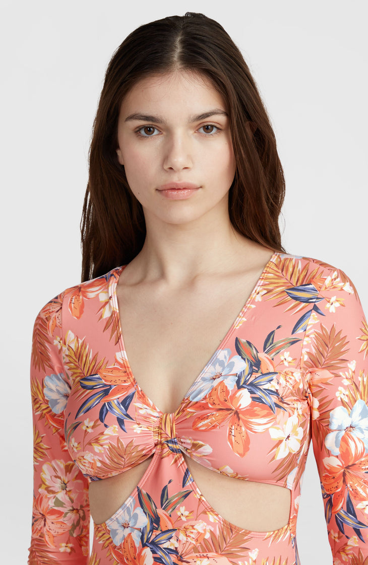 Punta Tropical Key West Badeanzug | Canyon Clay Flower AOP