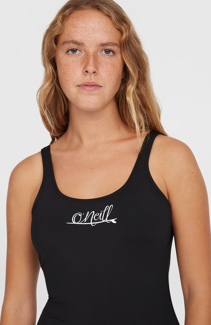 Essentials Script Badeanzug | Black Out