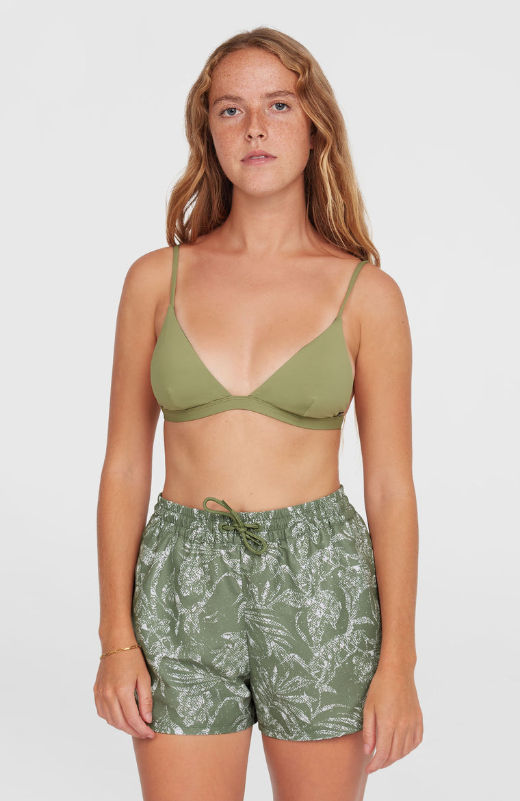 Essentials Print 12'' Badeshorts | Green Textured Jungle