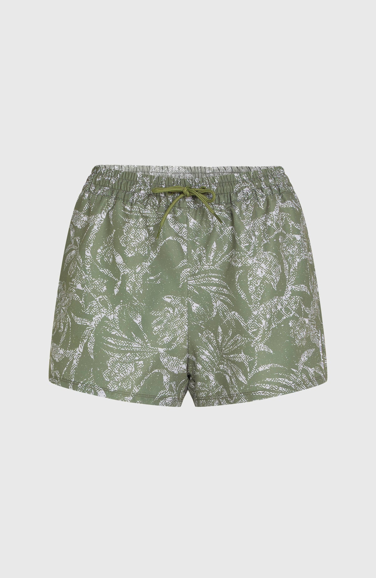 Essentials Print 12'' Badeshorts | Green Textured Jungle