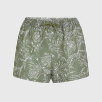 Essentials Print 12'' Badeshorts | Green Textured Jungle