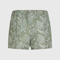 Essentials Print 12'' Badeshorts | Green Textured Jungle