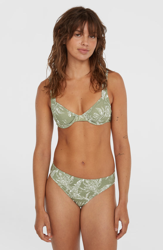 Saltwater Elsie Rita Bikini-Set | Green Textured Jungle