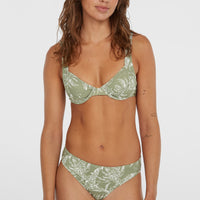 Saltwater Elsie Rita Bikini-Set | Green Textured Jungle